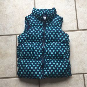 Old Navy-polka dot puffer vest